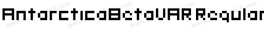 AntarcticaBetaVAR Regular字体转换